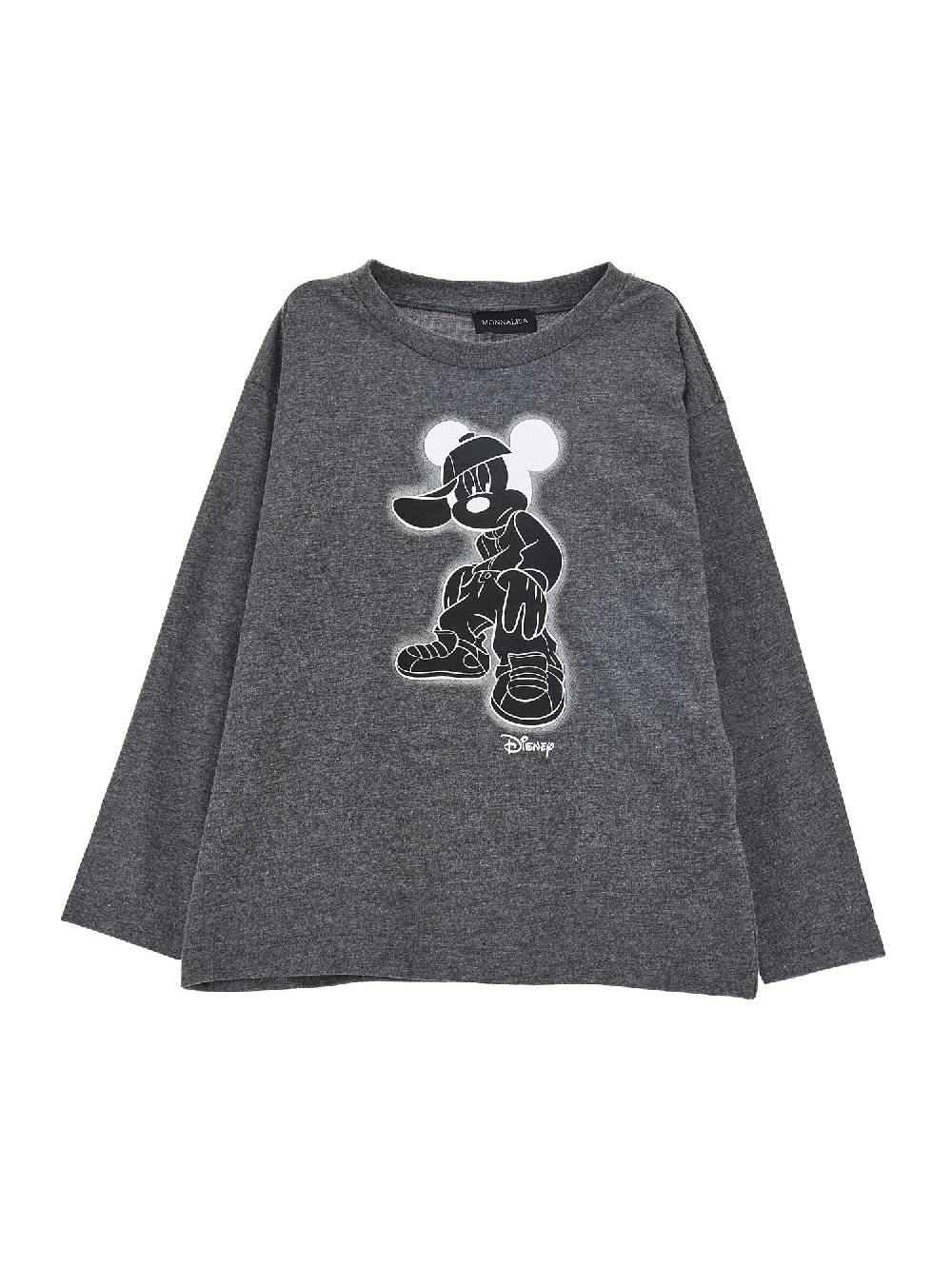 Monnalisa T-shirt jersey maniche lunghe Topolino