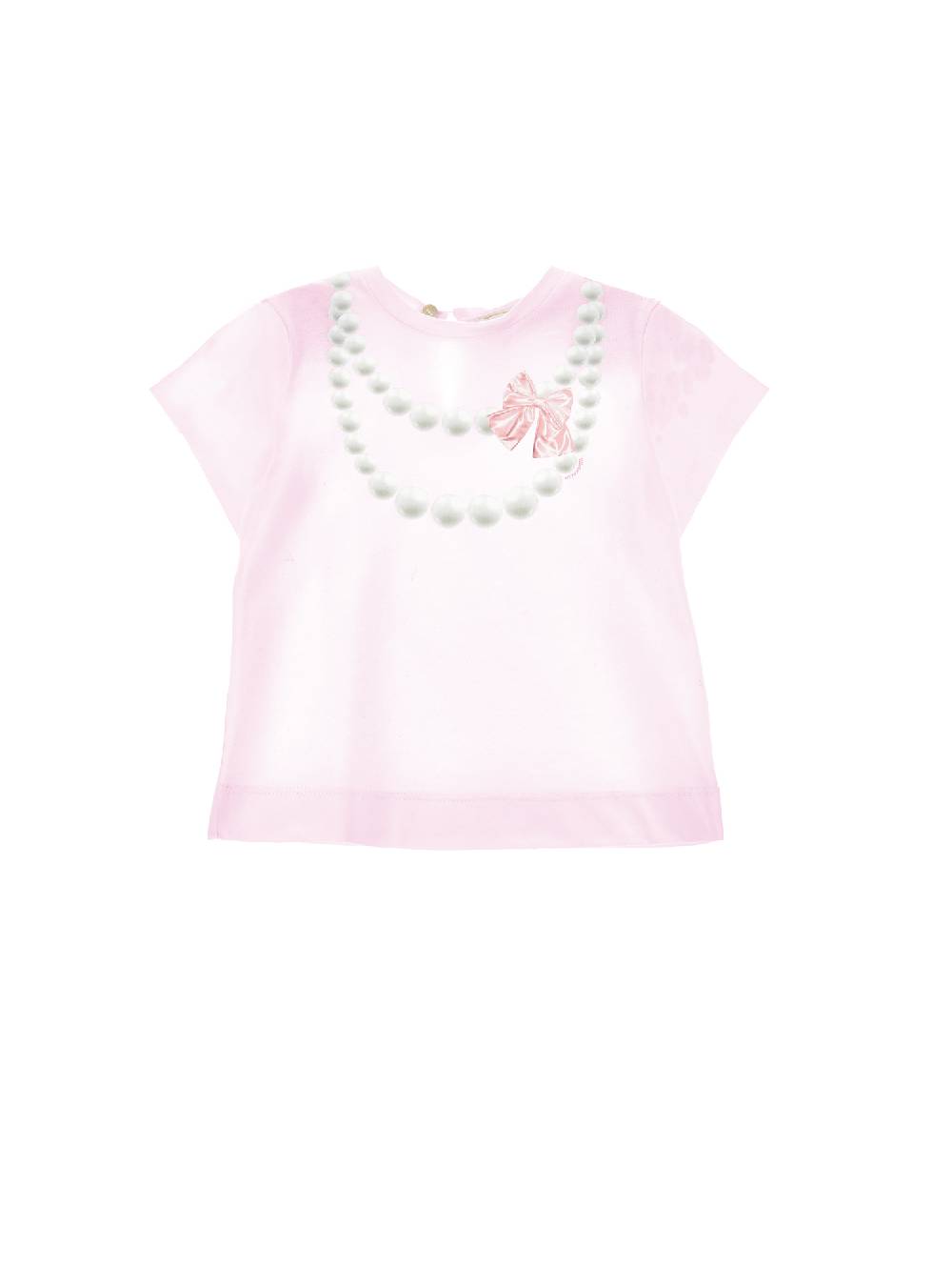 Monnalisa T shirt jersey stampa collana