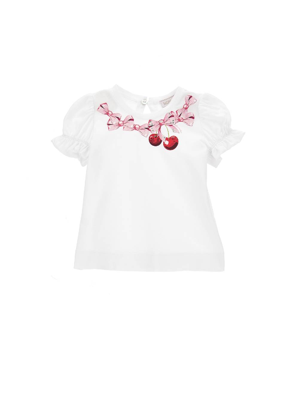 Monnalisa T-shirt jersey stampa fiocchetti
