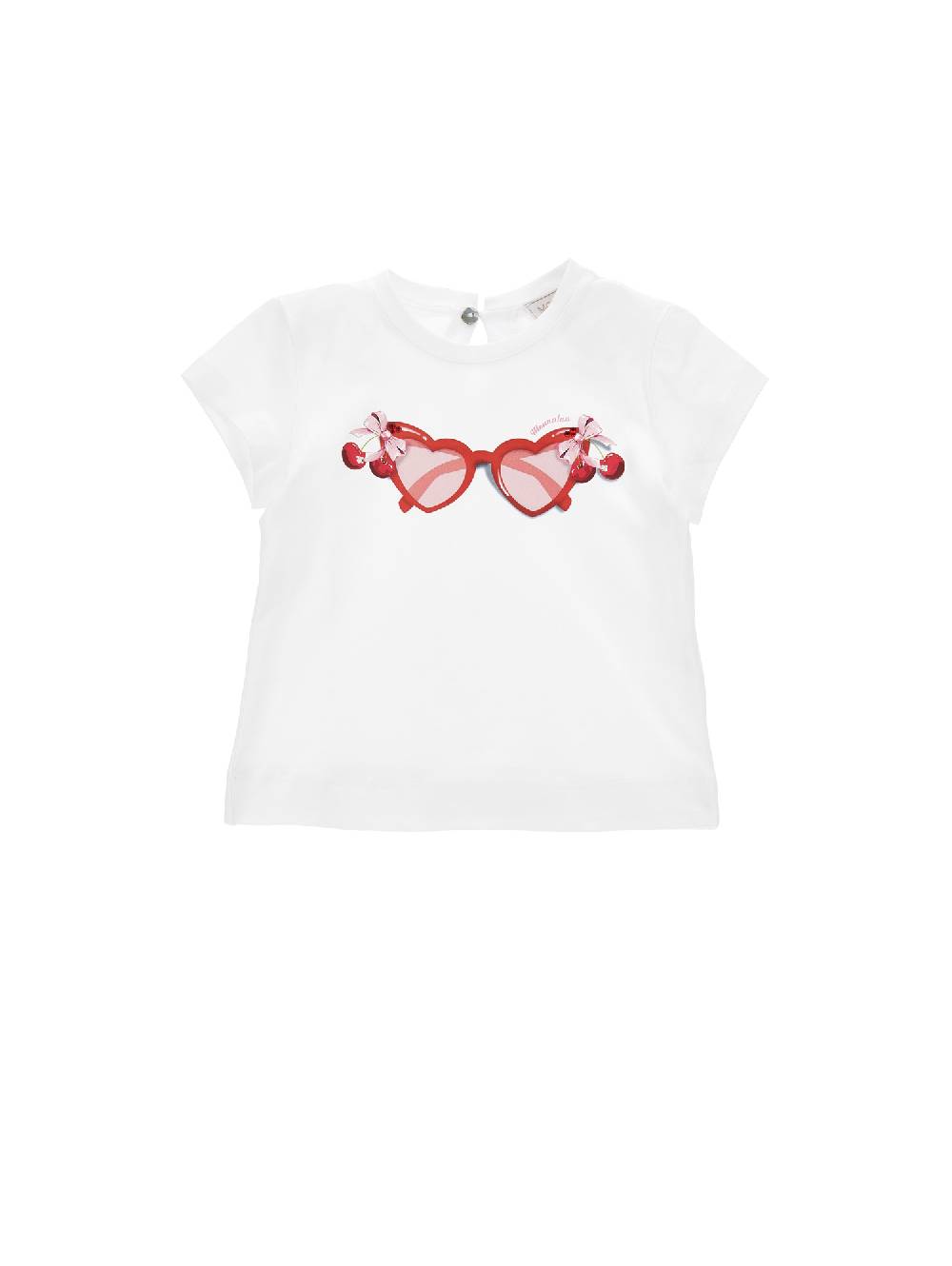 Monnalisa T-shirt jersey stampa occhiali