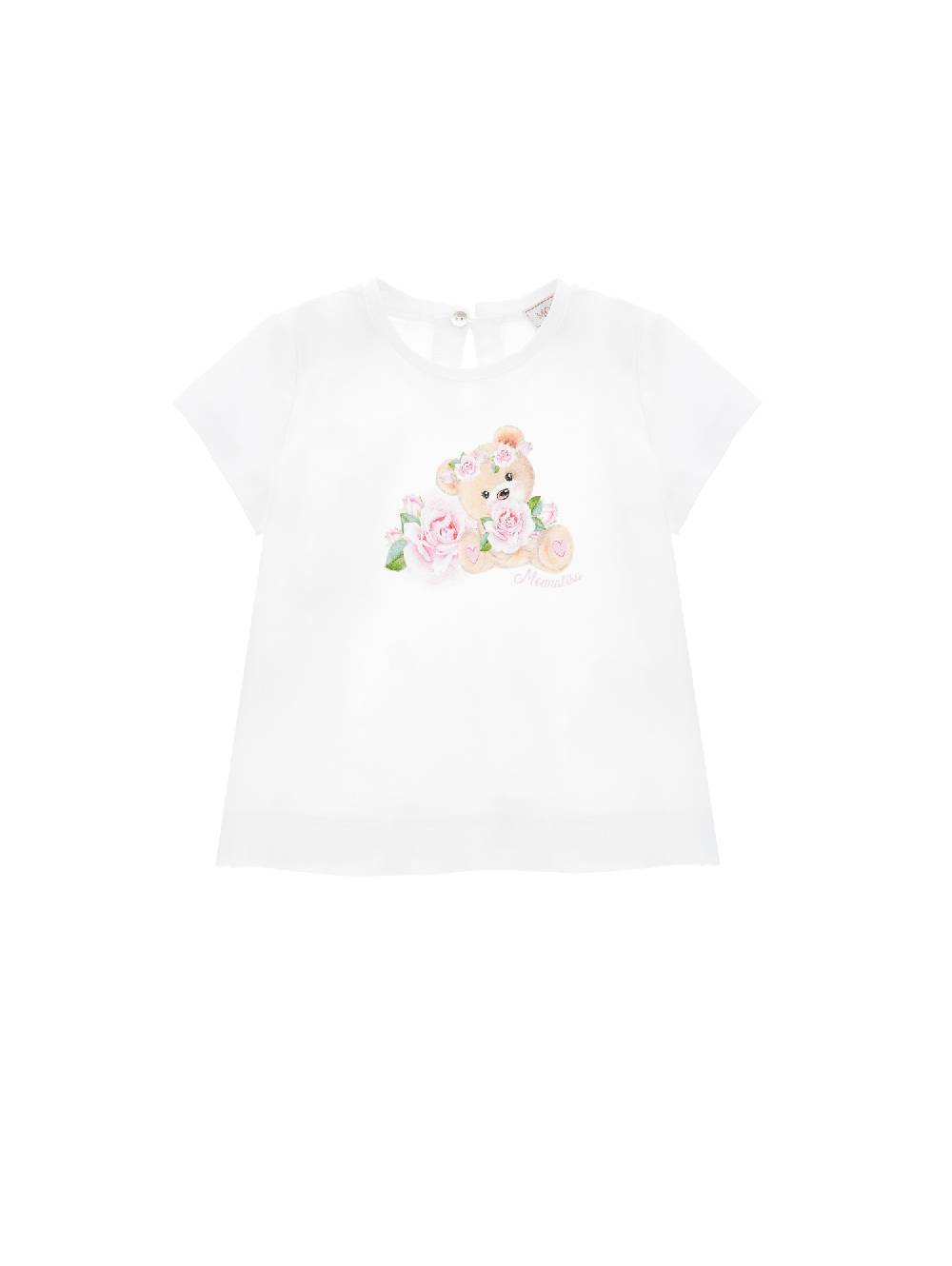 Monnalisa T-shirt jersey stampa orsetta