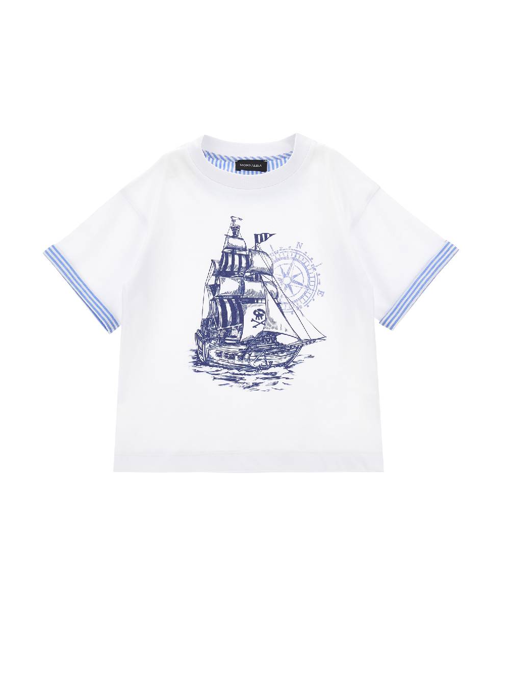 Monnalisa T-shirt jersey stampa pirati