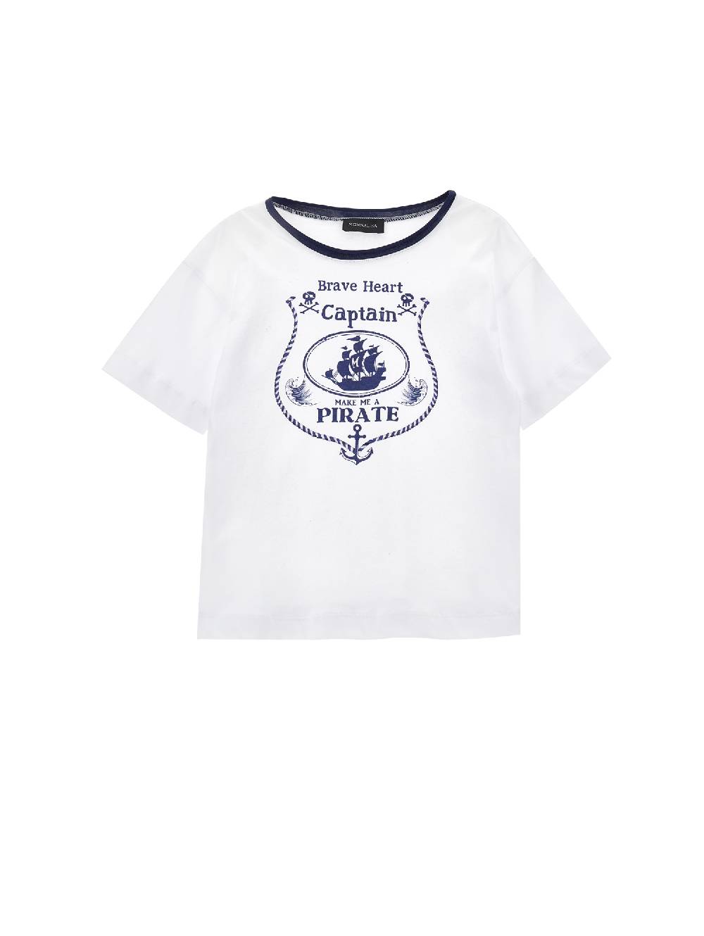 Monnalisa T-shirt jersey stampa stemma