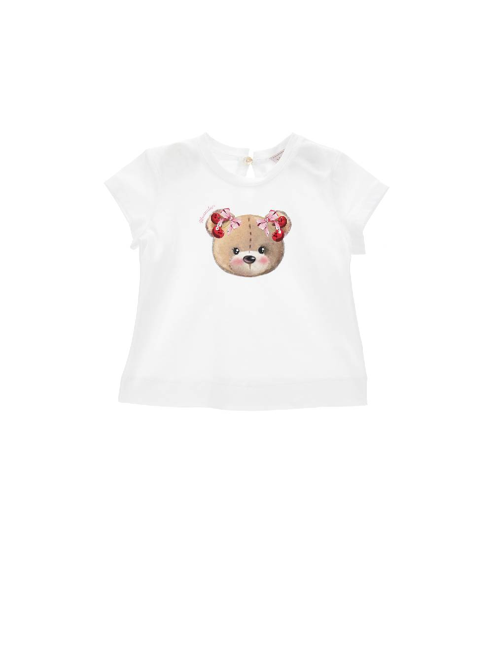 Monnalisa T-shirt jersey stampa teddy