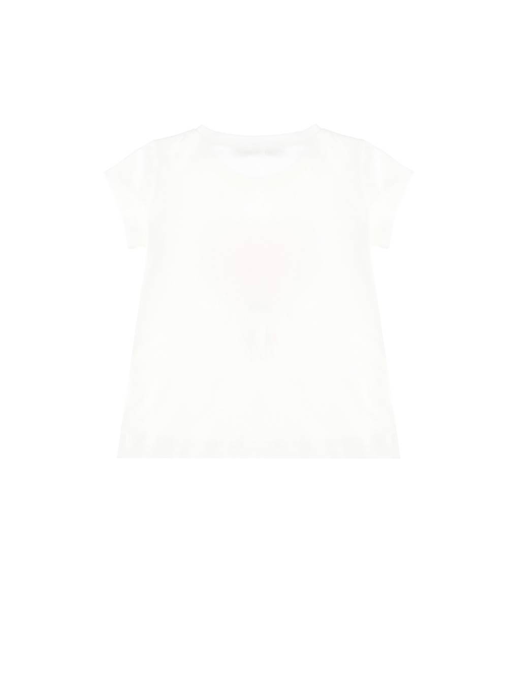 Monnalisa T-shirt Lunga Stampa Collana