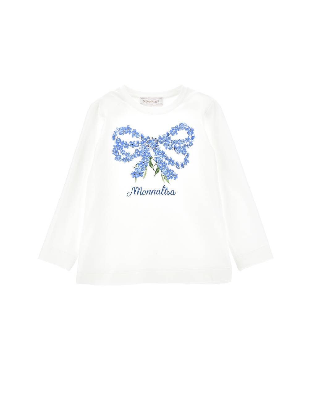 Monnalisa T-shirt maniche lunghe con fiocco