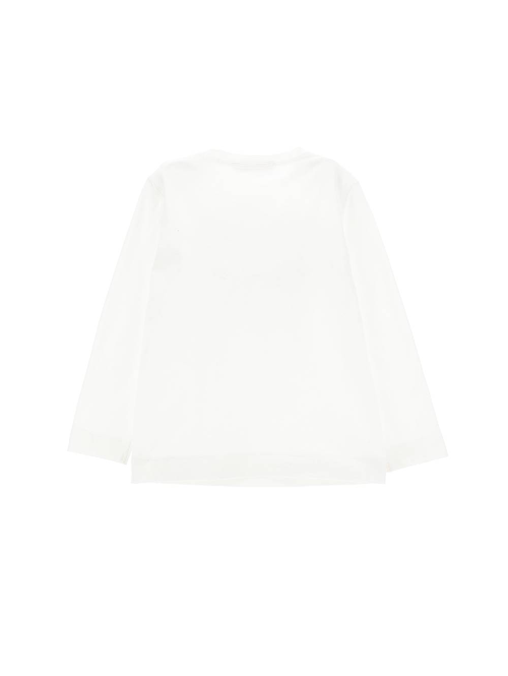 Monnalisa T-shirt Maniche Lunghe Orsetto Strass