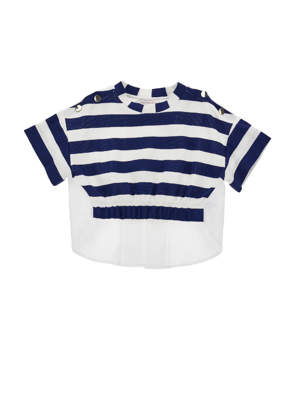 Monnalisa T-shirt punto Milano marine
