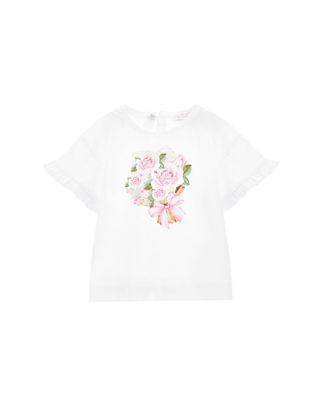 Monnalisa T-shirt stampa bouquet