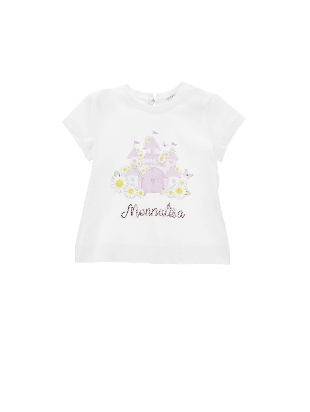 Monnalisa T-shirt stampa castello