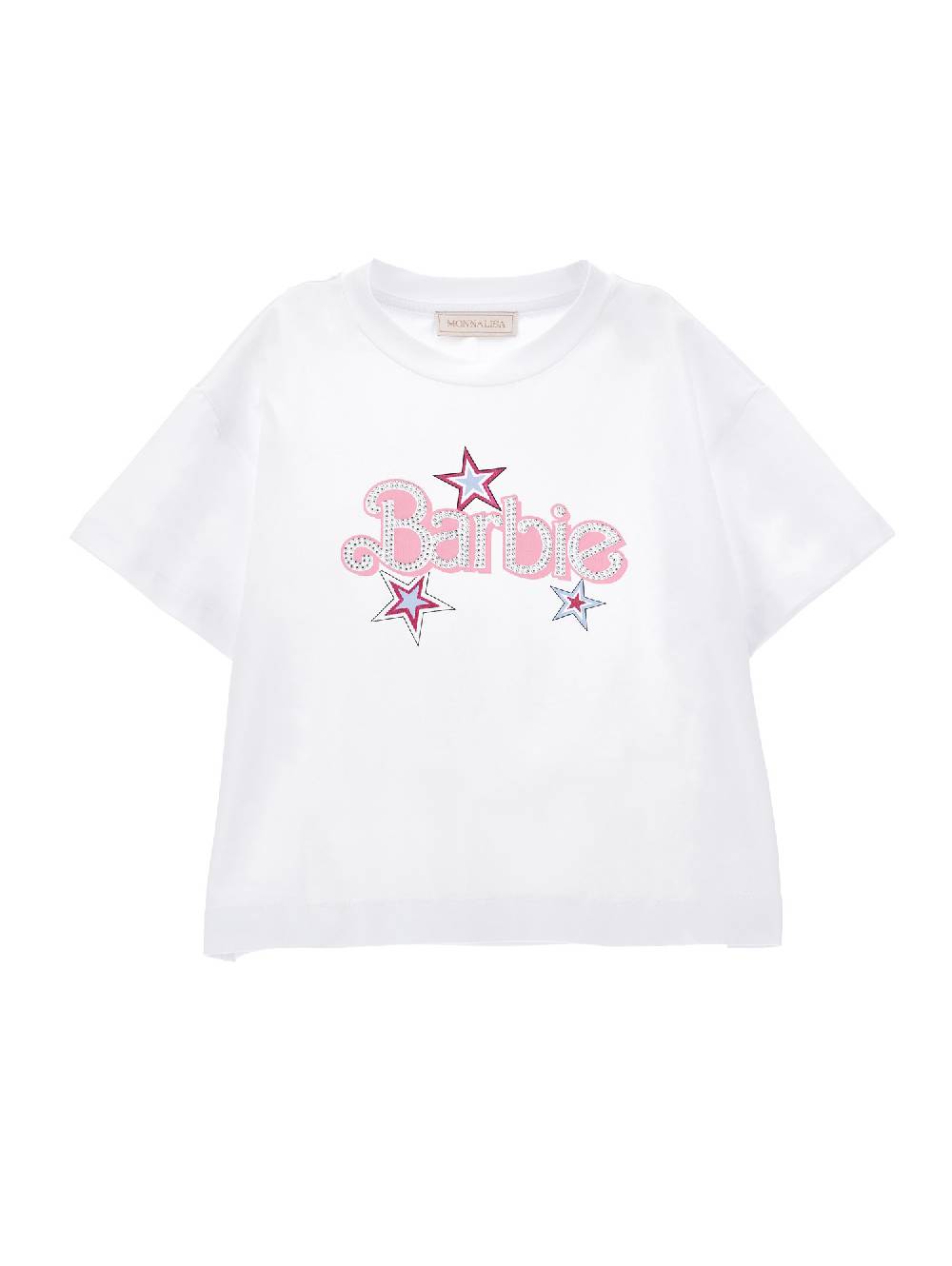Monnalisa T-shirt stampa logo Barbie