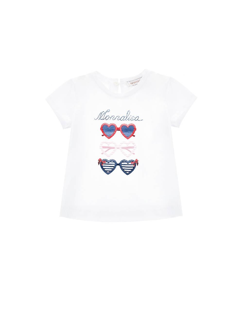 Monnalisa T-shirt stampa occhiali