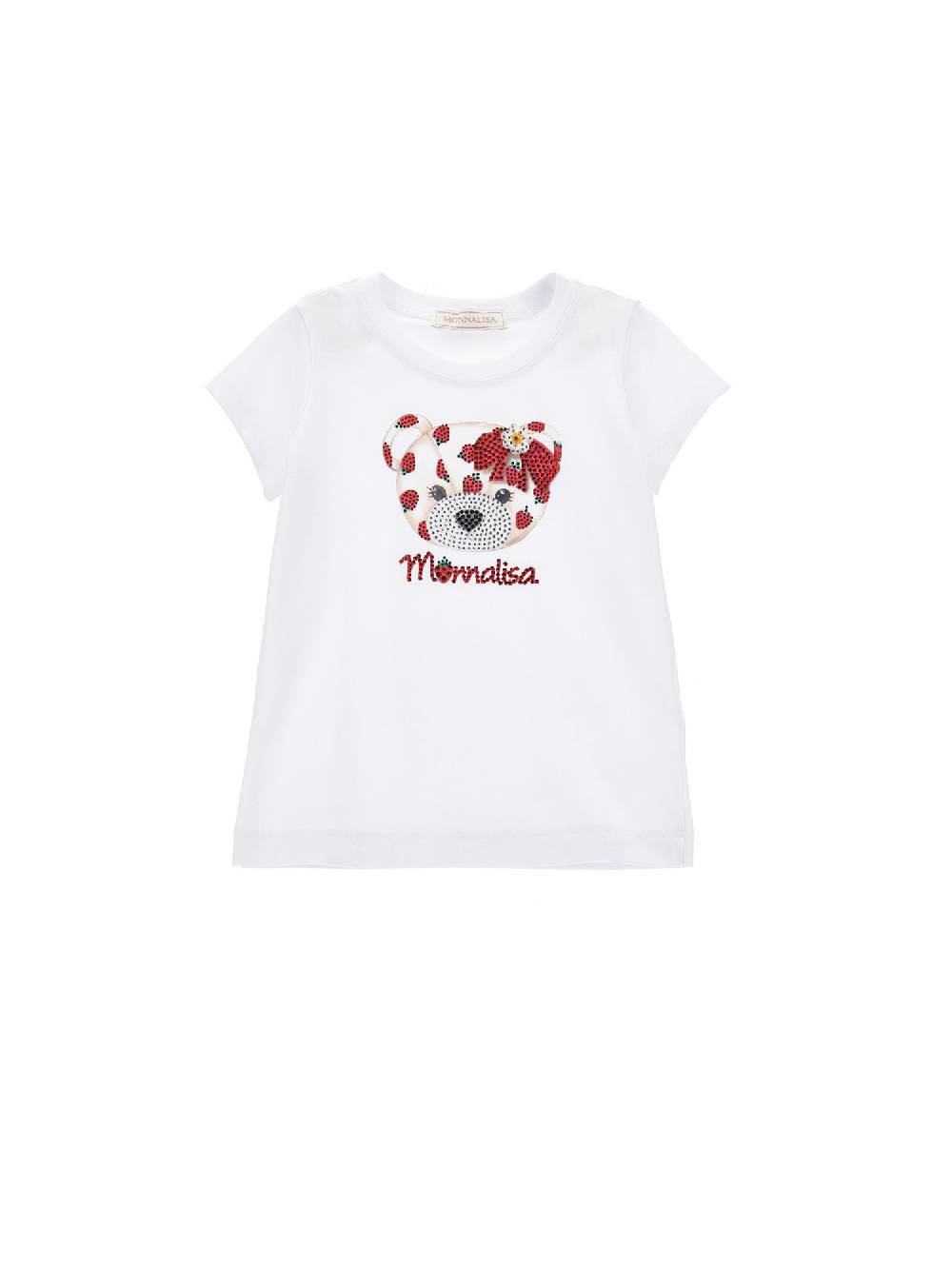 Monnalisa T-shirt teddy bear strass