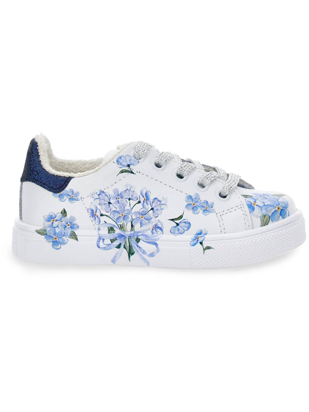 Monnalisa Tennis stampa fiori e glitter