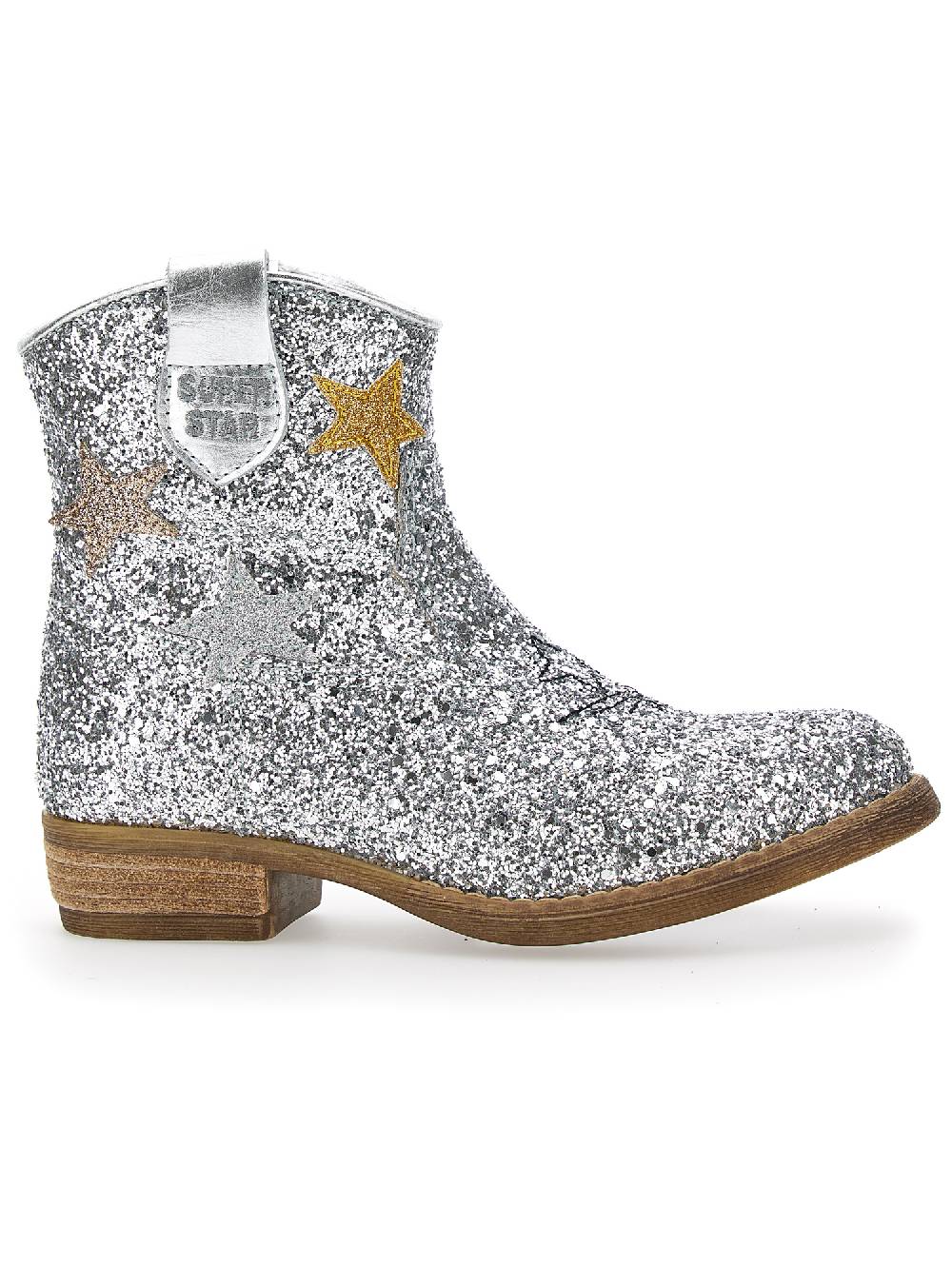 Monnalisa Texani glitter con stelle a contrasto