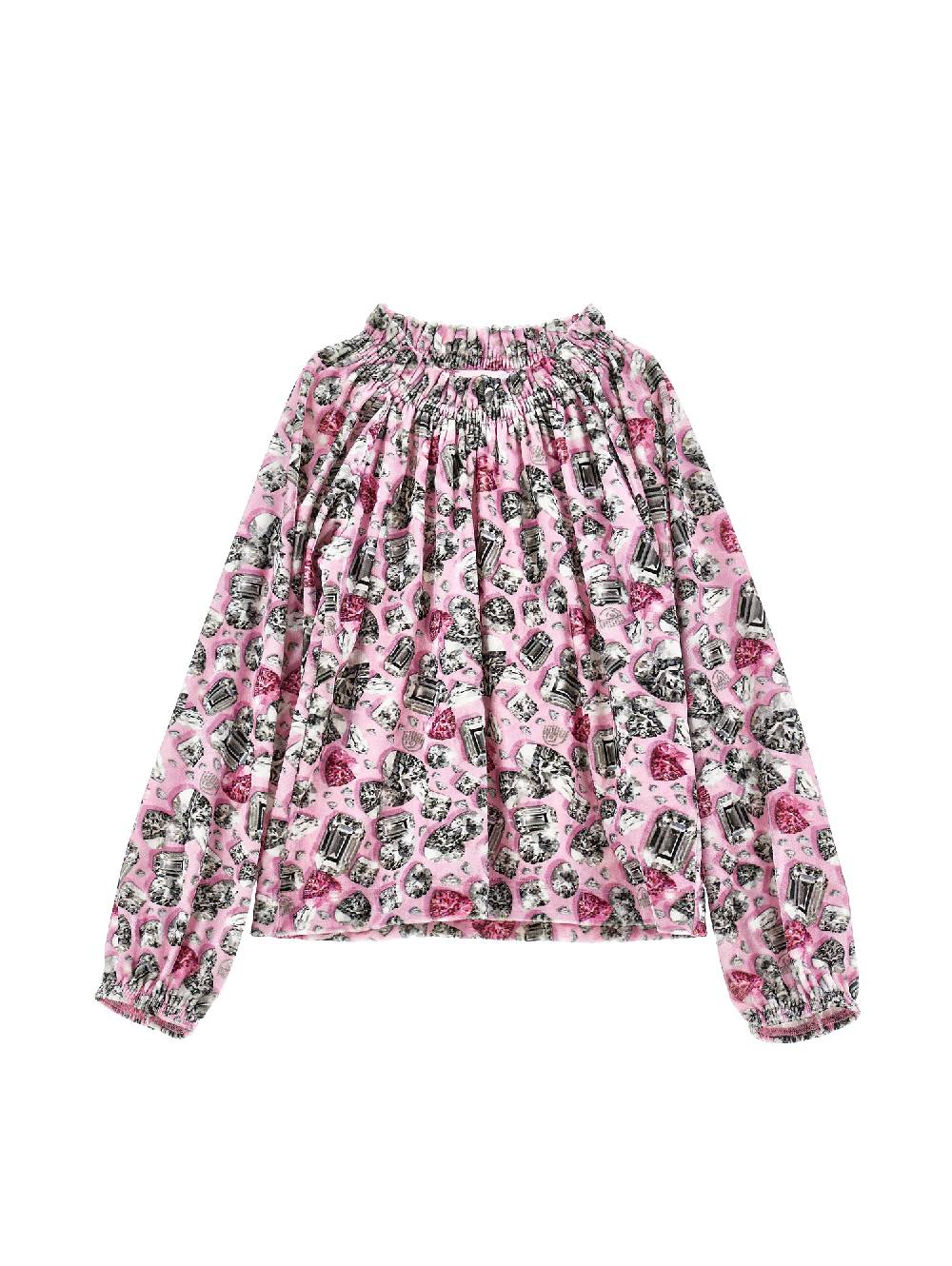 Monnalisa Top ciniglia CF Diamonds