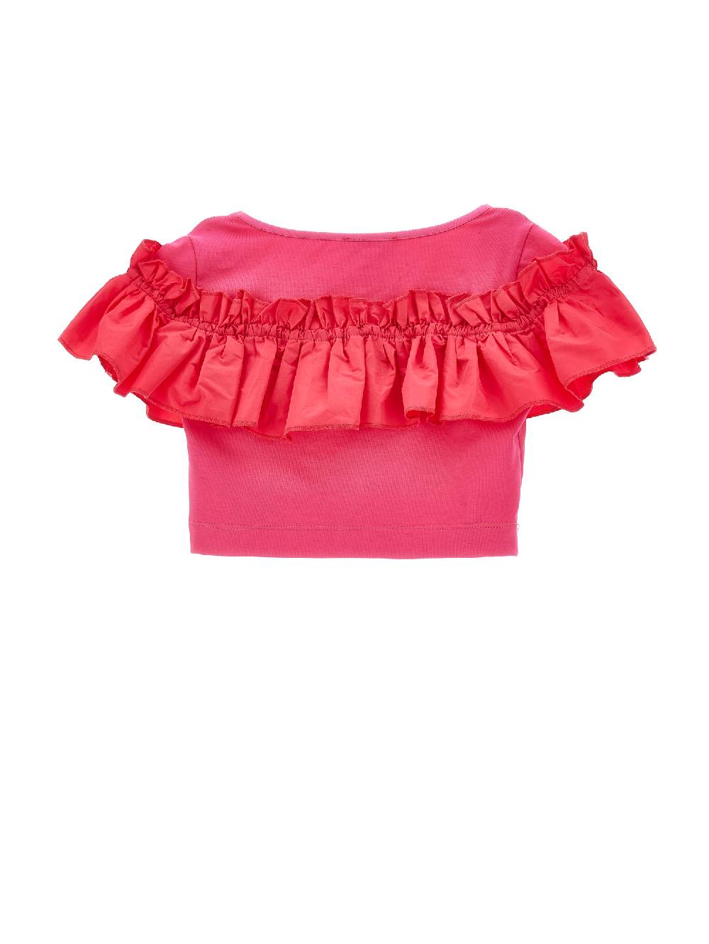 Monnalisa Top Cotone Con Rouches