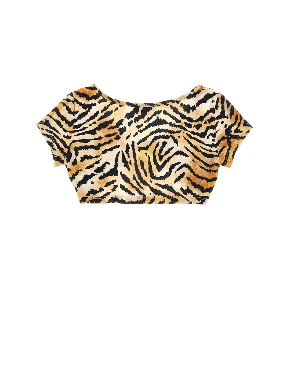 Monnalisa Top Cropped Tigrato