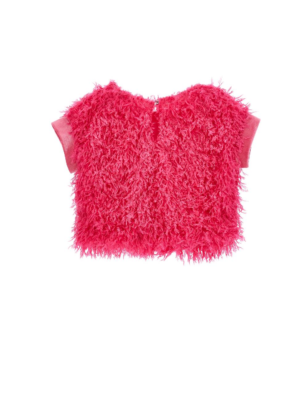 Monnalisa Top Effetto Piumette