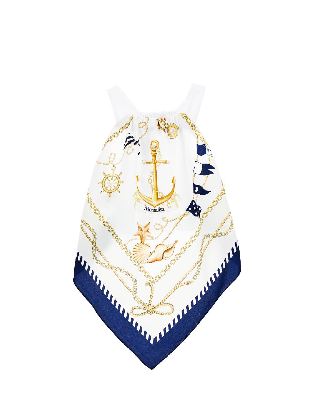 Monnalisa Top foulard marinière