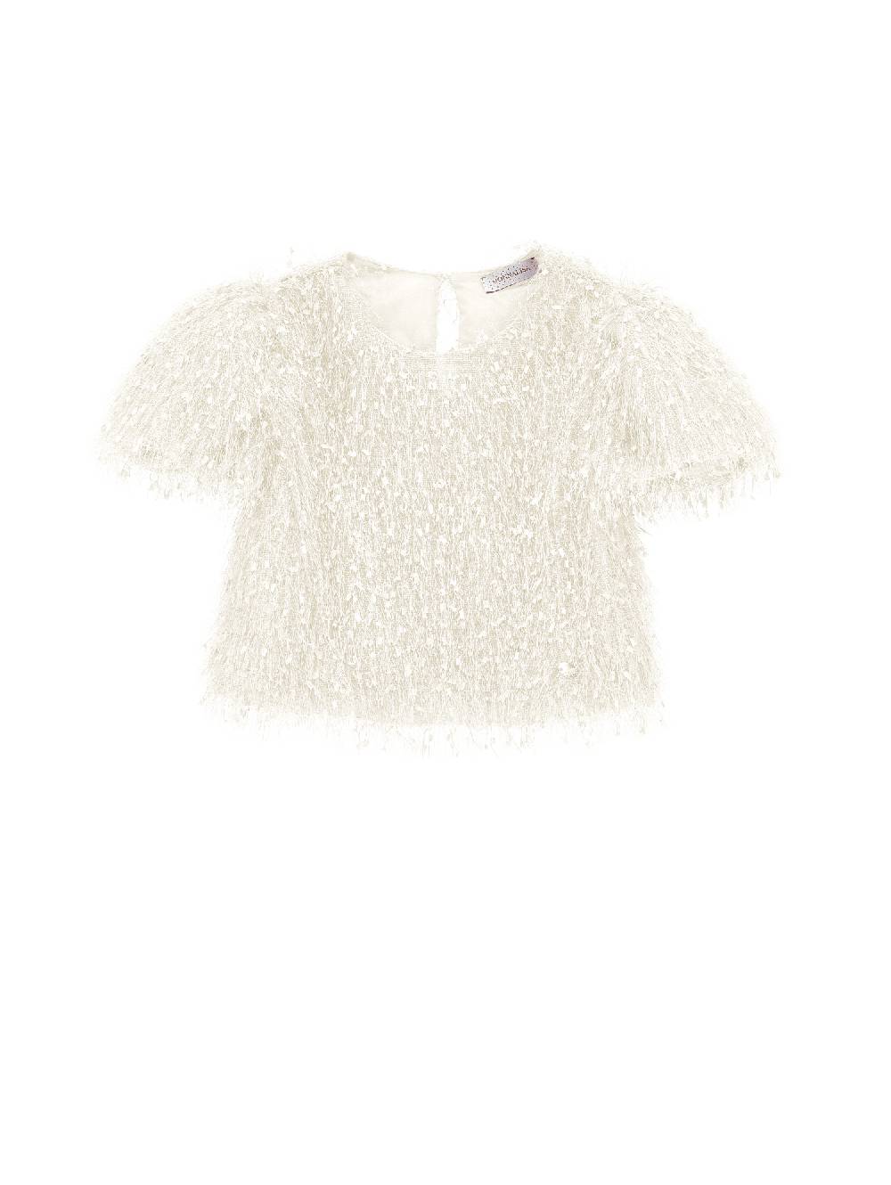 Monnalisa Top frangette viscosa