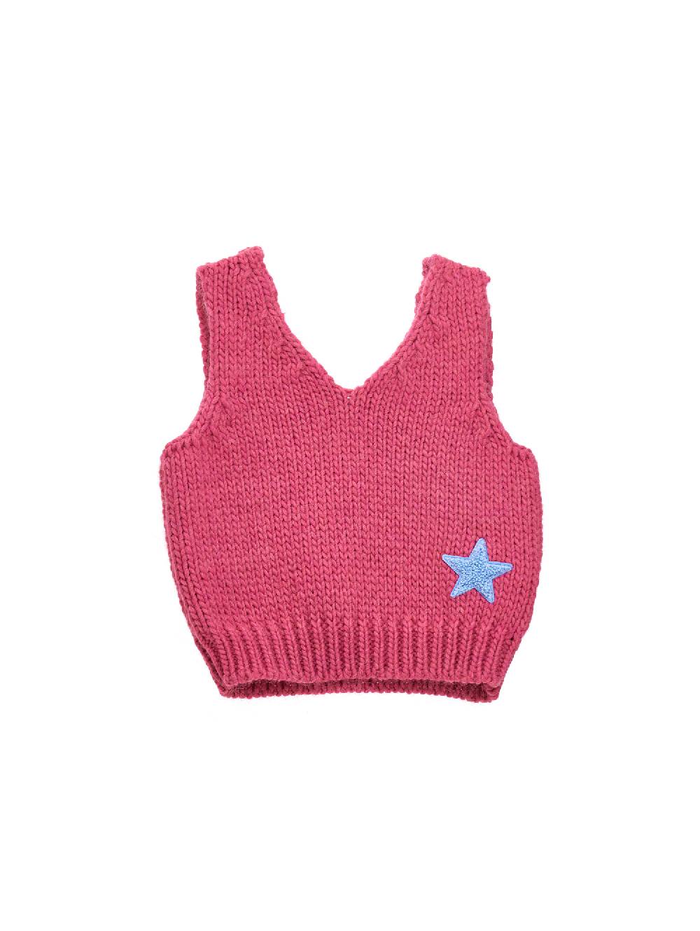 Monnalisa Top in maglia stelle