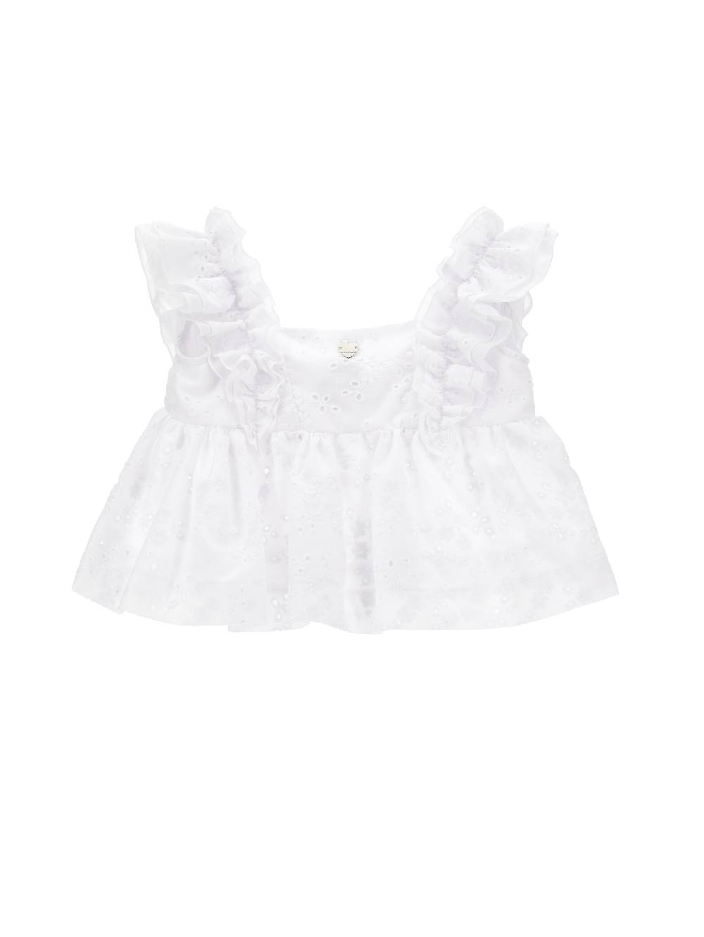 Monnalisa Top mussola ricamo sangallo