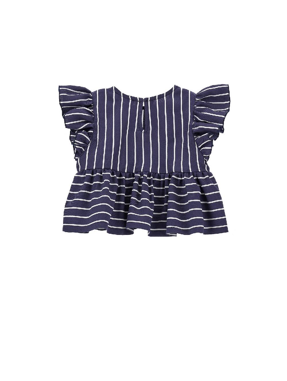 Monnalisa Top Mussola Riga Alternata