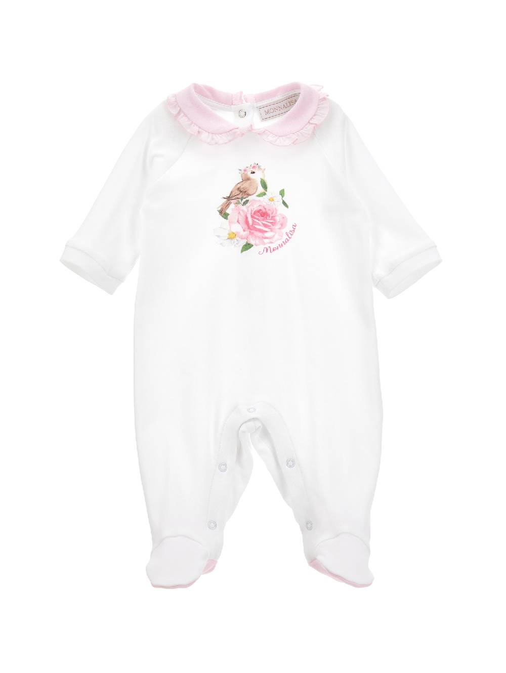 Monnalisa Tutina cotone stampa floreale