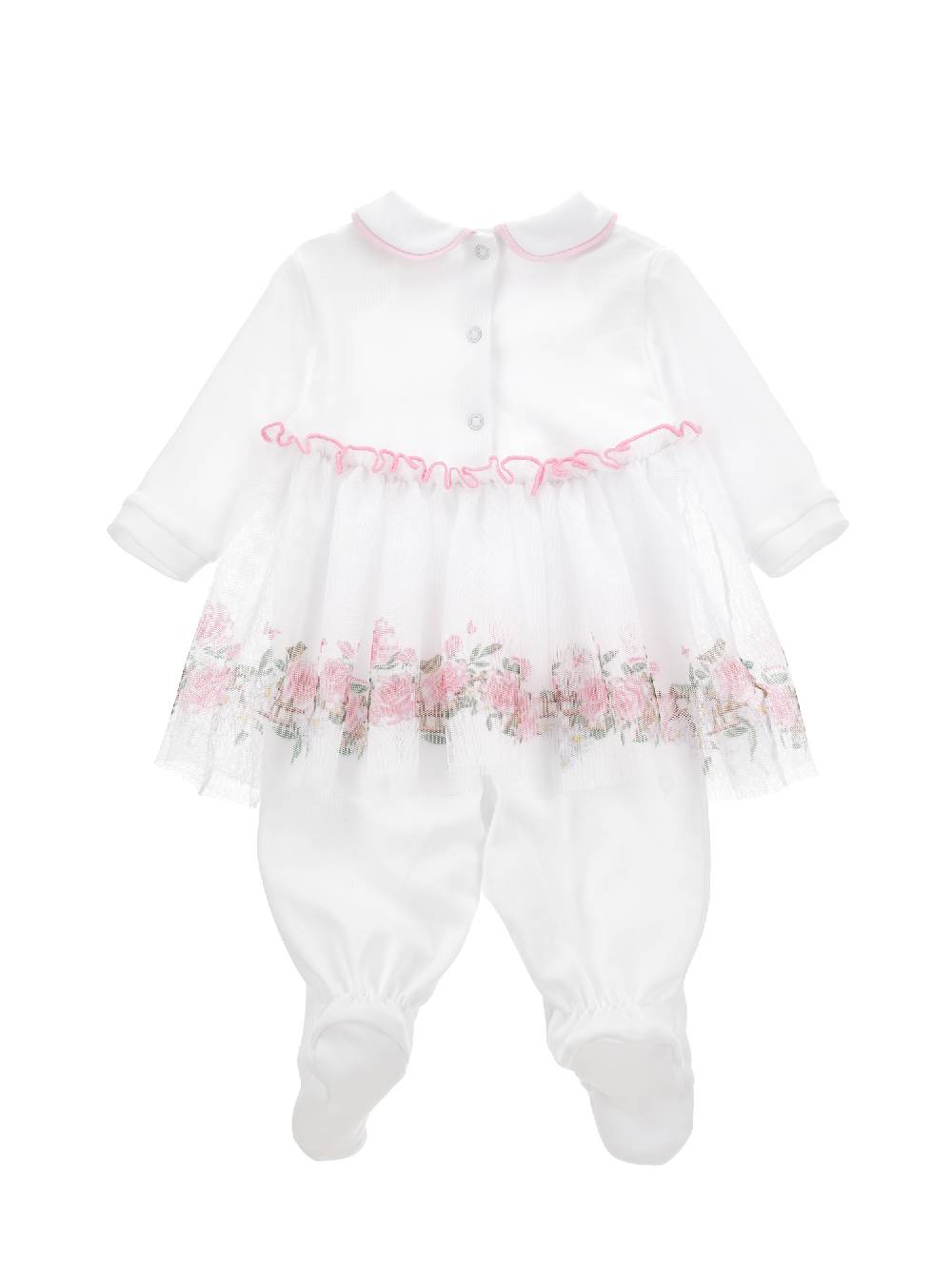 Monnalisa Tutina Cotone Tutù Floreale