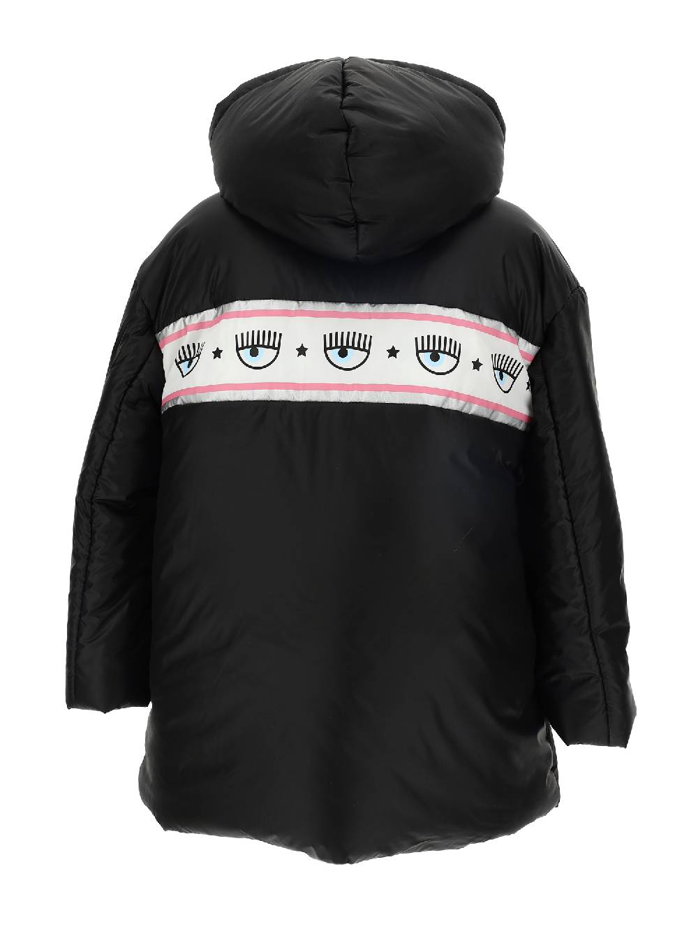 Monnalisa Piumino Lungo Tessuto Tecnico Maxilogomania