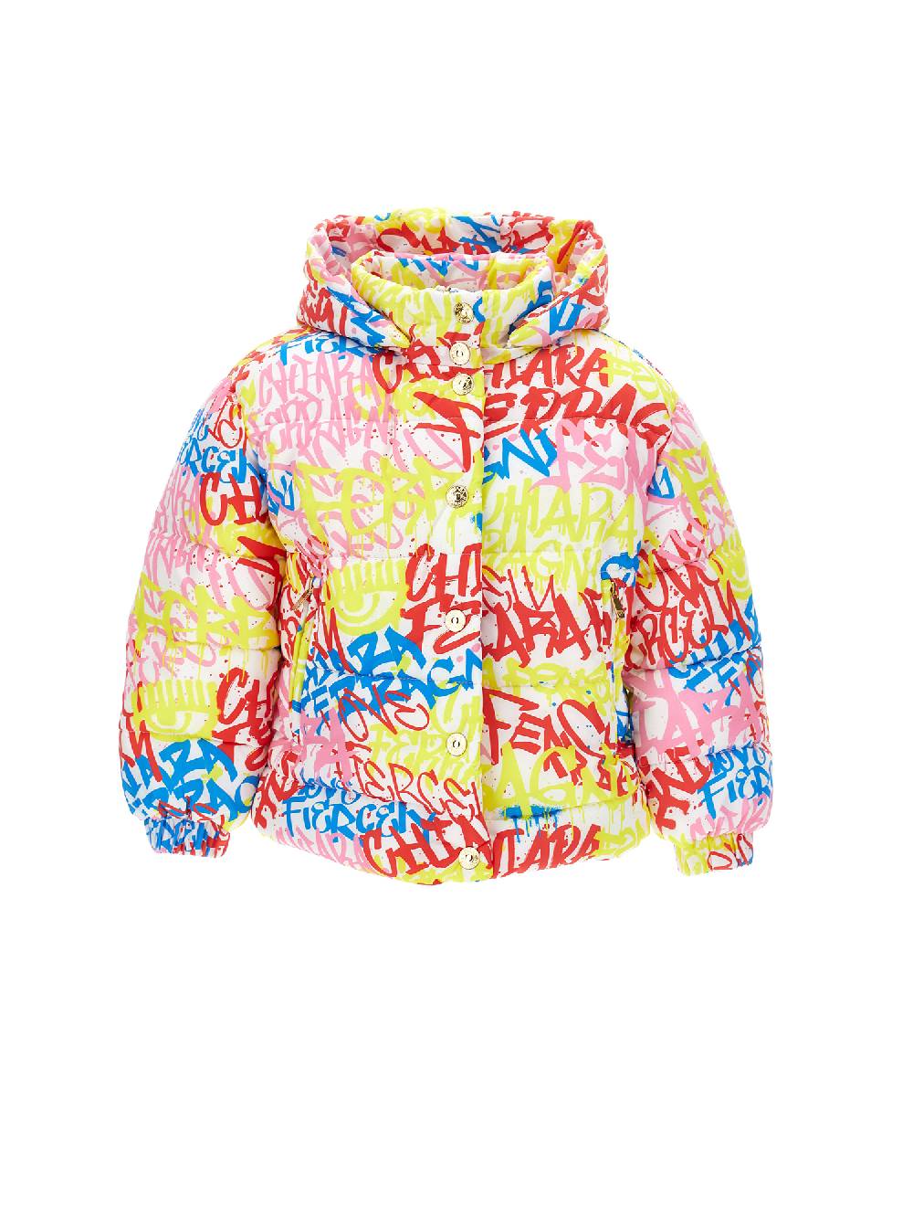 Monnalisa Piumino tecnico CF Graffiti con imbottitura riciclata