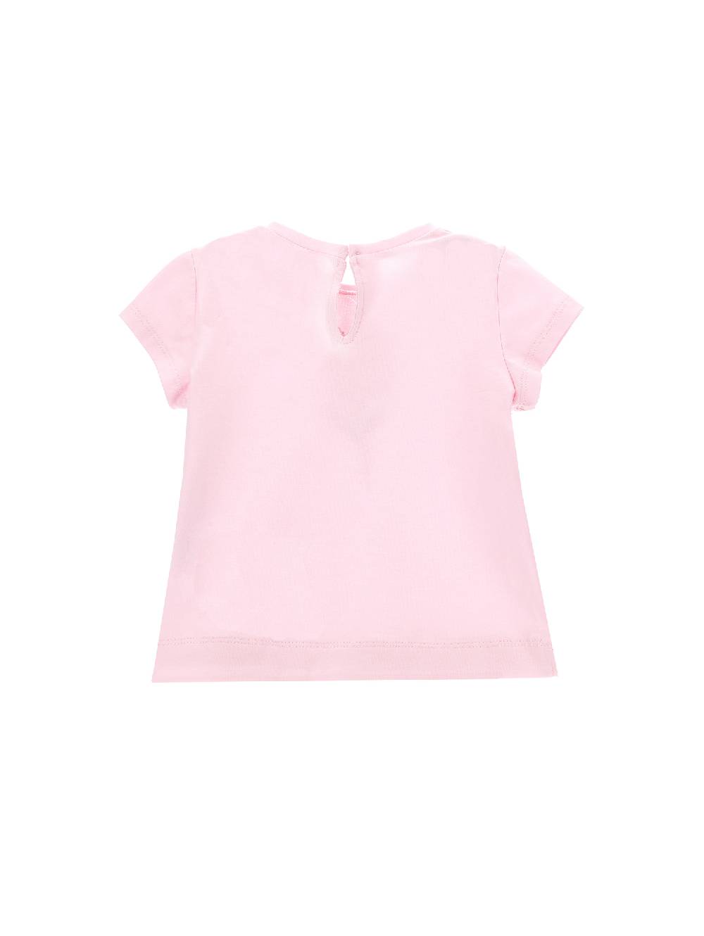 Monnalisa T-shirt Cotone Stampa Tulipano Con Strass