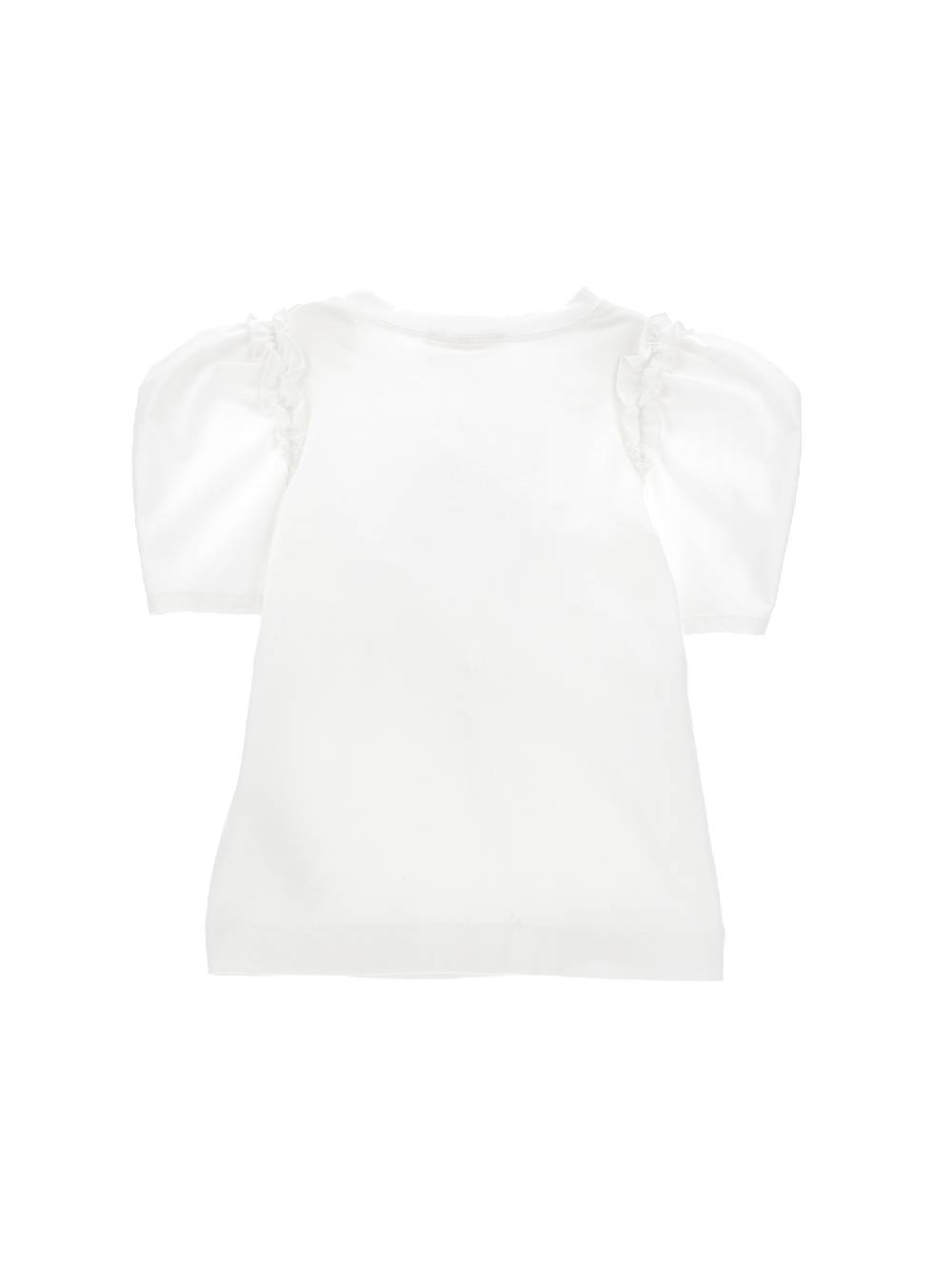 Monnalisa T-shirt Jersey Maniche A Palloncino Trilli