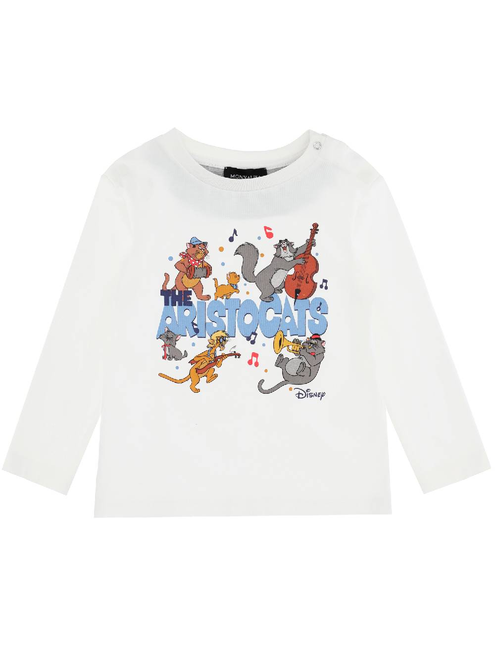 Monnalisa T-shirt jersey maniche lunghe Aristogatti