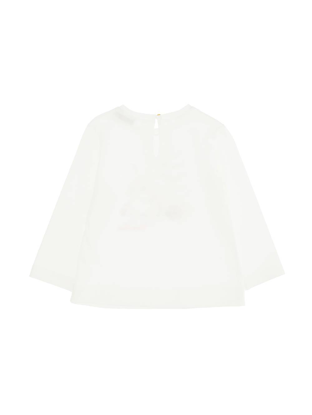 Monnalisa T-shirt Jersey Maniche Lunghe Coniglietto