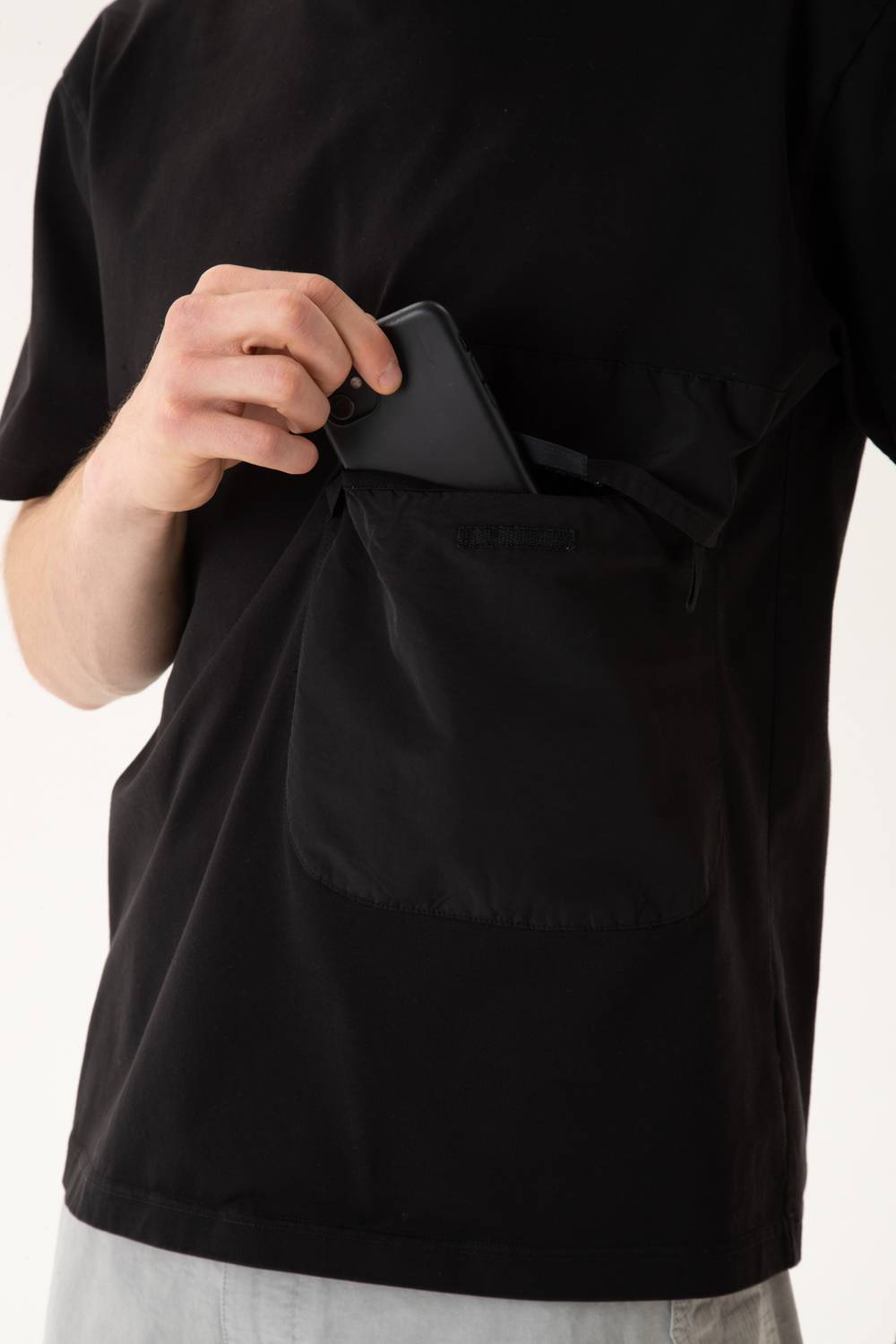 NemeN NMN_E23151T_111 [ASH JUMBO POCKET COMPACT TSHIRT]