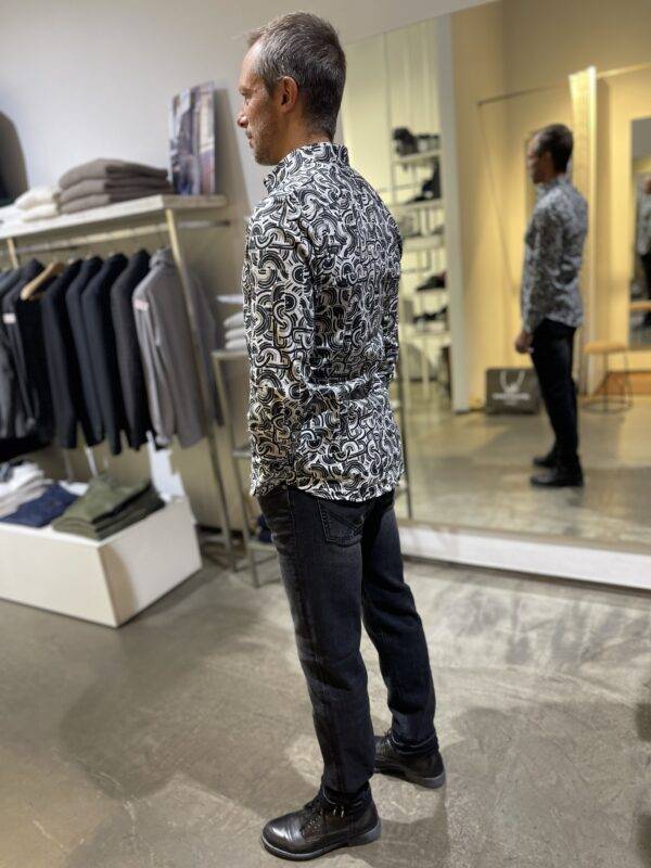 JCM Jey Coleman Camicia Uomo Cotone Fantasia Slim Fit Adb