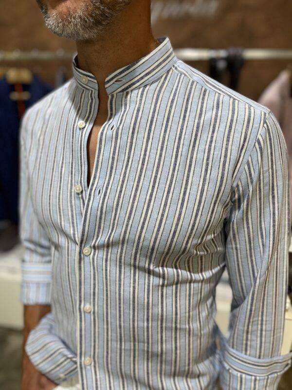 JCM Jey Coleman Camicia Uomo Estiva Lino Luca Argentieri