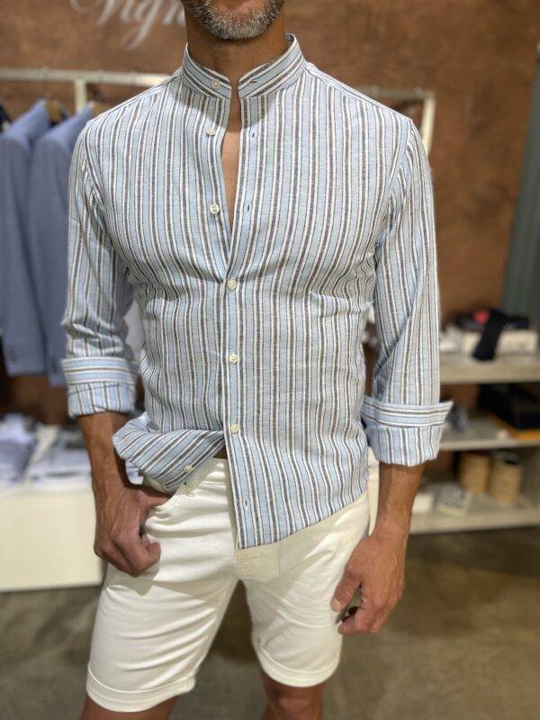 JCM Jey Coleman Camicia uomo estiva lino Luca Argentieri