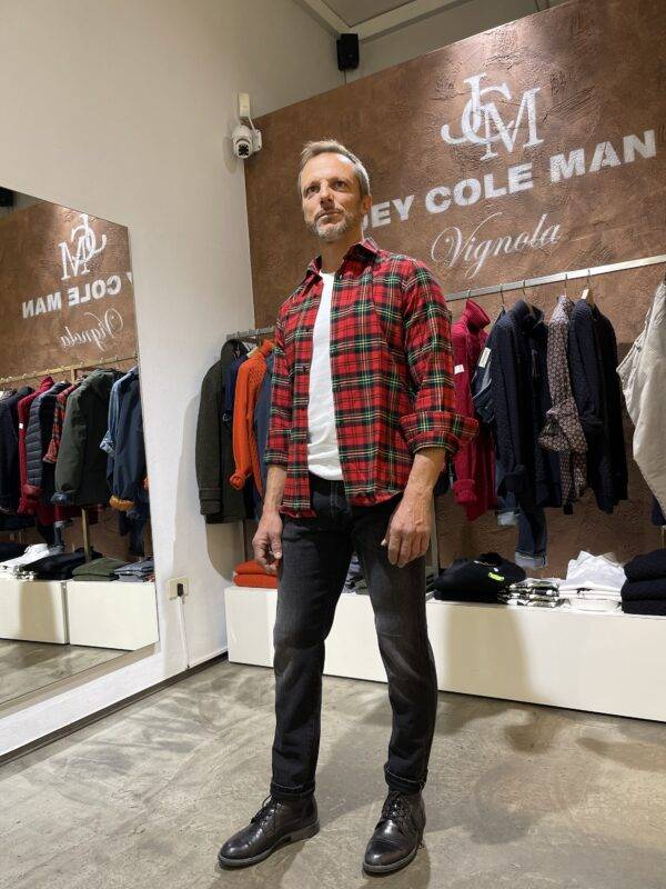 JCM Jey Coleman Camicia Uomo In Cotone Flanellato, Di Biasi