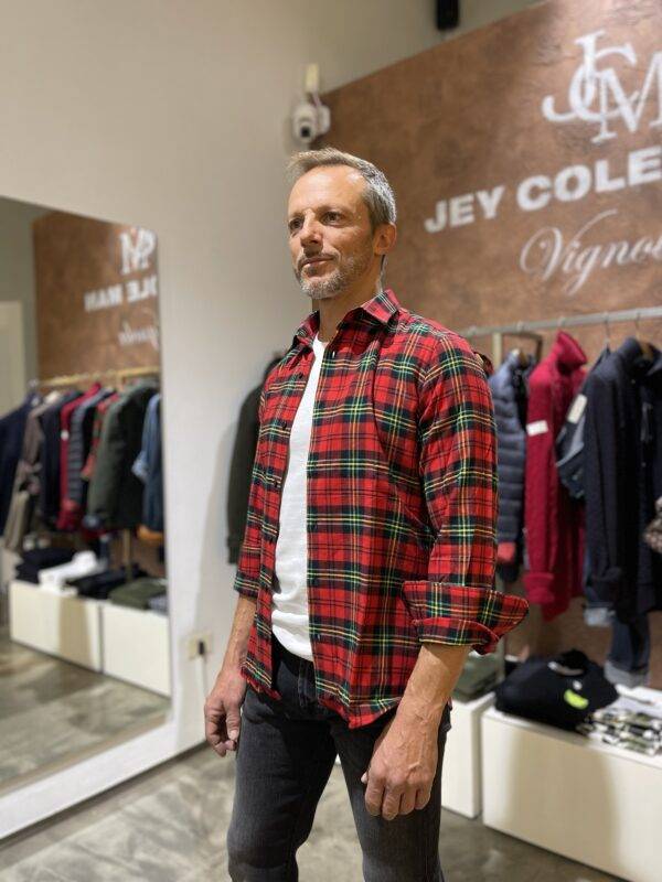 JCM Jey Coleman Camicia Uomo In Cotone Flanellato, Di Biasi
