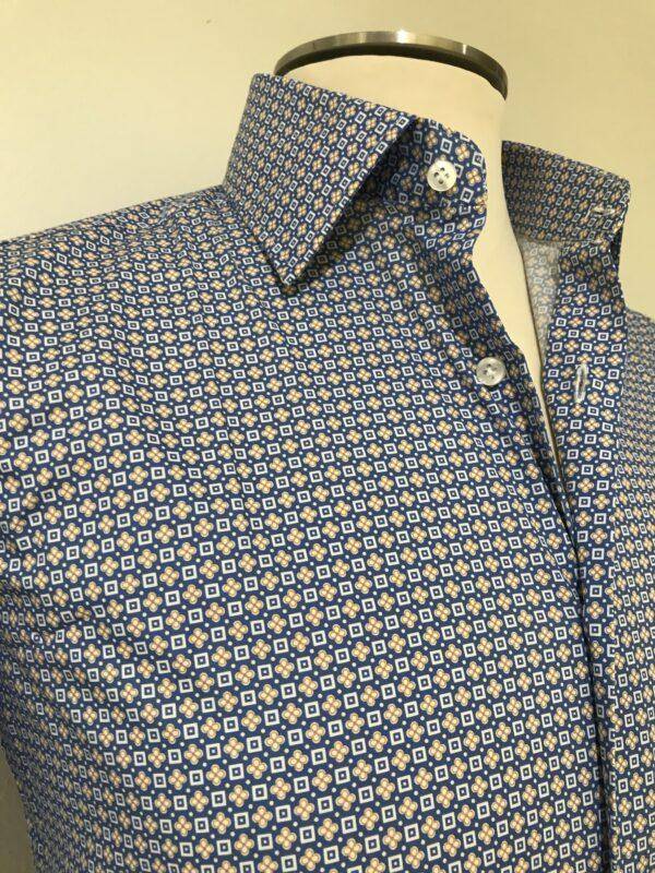 JCM Jey Coleman Camicia Uomo Microfantasia Slim Fit