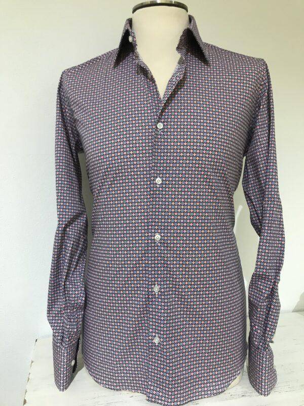 JCM Jey Coleman Camicia Uomo Microfantasia Slim Fit