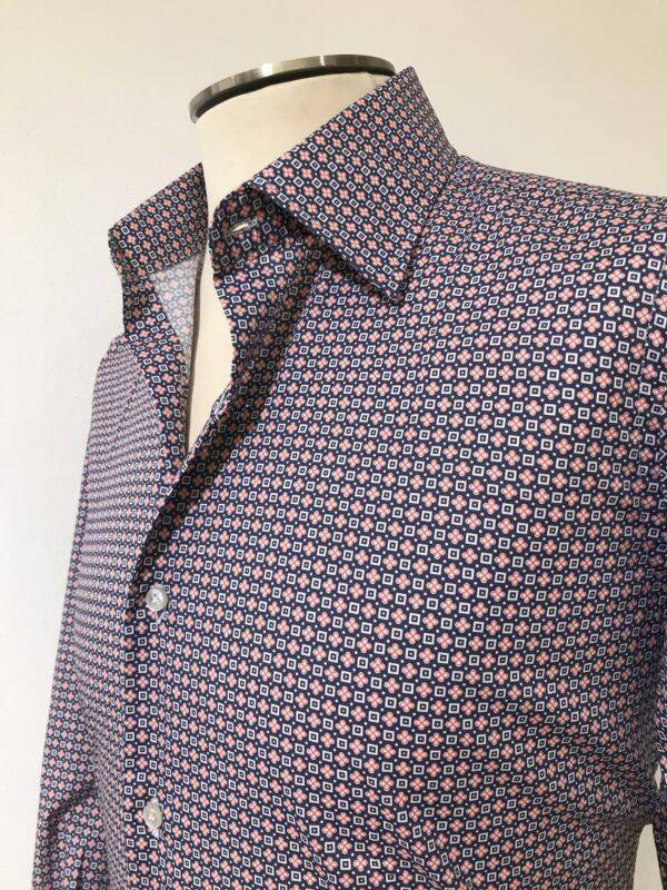 JCM Jey Coleman Camicia Uomo Microfantasia Slim Fit