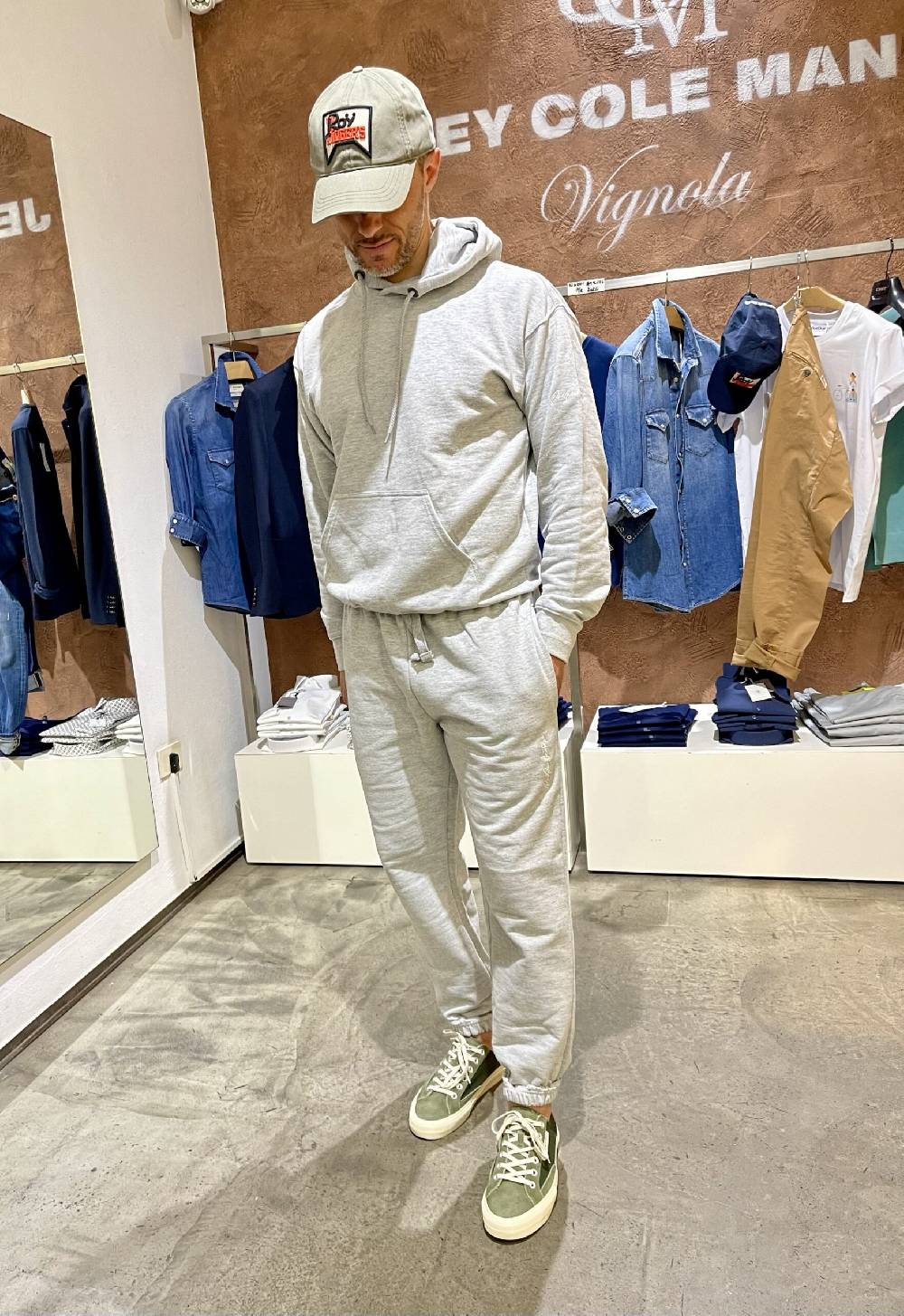 JCM Jey Coleman Felpa Uomo Sportiva Con Ricamo DueDue Couture