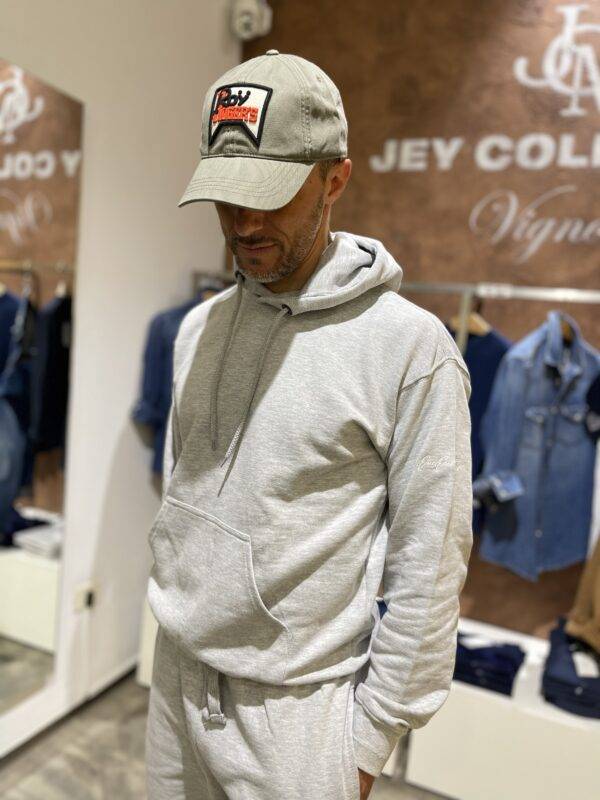 JCM Jey Coleman Felpa uomo sportiva con ricamo DueDue couture
