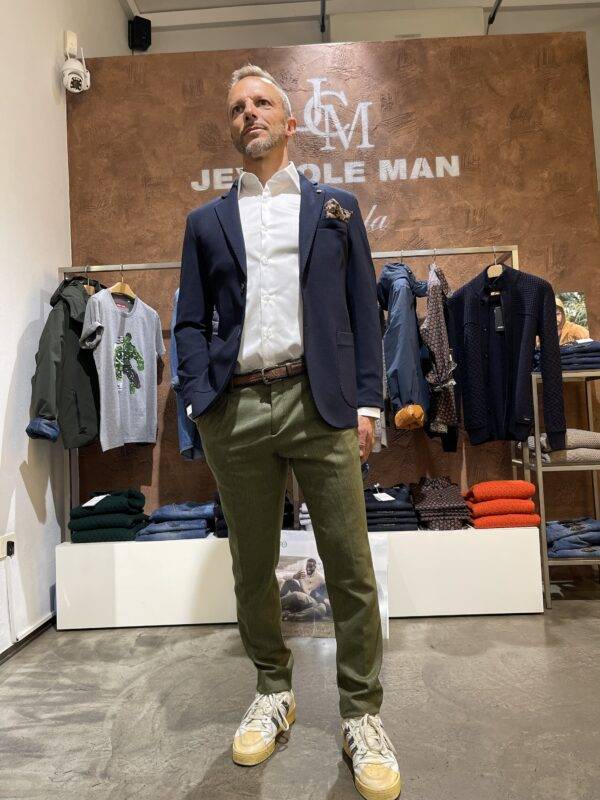 JCM Jey Coleman Giacca Uomo Blu Punto Milano Piero Giachi