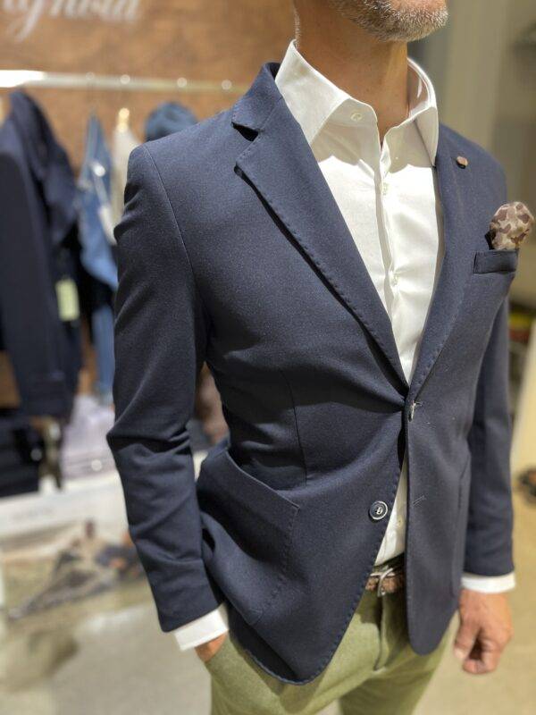 JCM Jey Coleman Giacca uomo blu punto milano Piero Giachi