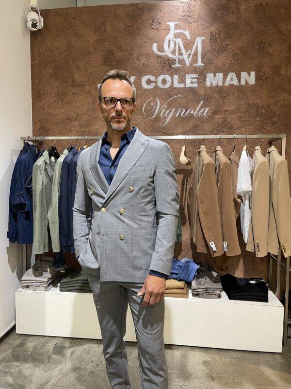JCM Jey Coleman Giacca Uomo Elegante Doppiopetto Exibit